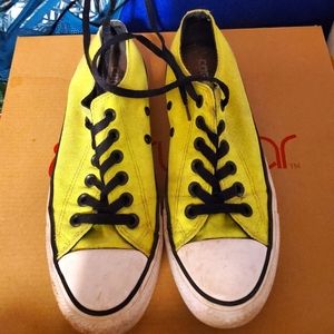 Neon Yellow Converse